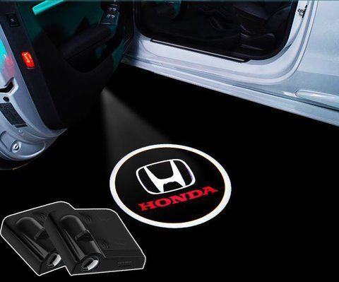 Проектор-подсветка дверей авто с логотипом HONDA №1 Цена за 1шт (с магнитом, на скотче) 181467 фото