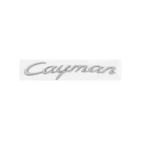 Емблема напис Cayman для Porsche 175х35мм ХРОМ пластик (на скотчі) 183013 фото