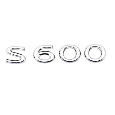 Емблема напис S600 для Mercedes-Benz Maybach хром 125х25 мм пластик (на скотчі) 185171 фото