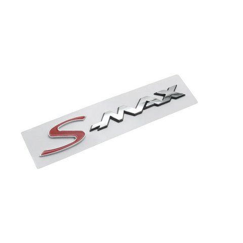 Емблема напис S-Max для Ford червоний+хром 200х33 мм на скотчі 184449 фото