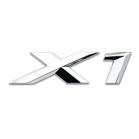 Емблема напис X1 для BMW хром пластик (на скотчі) 187187 фото