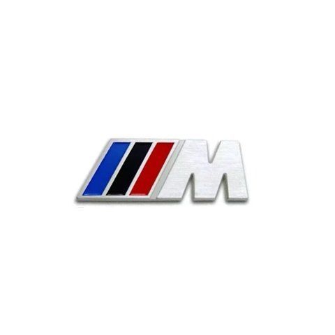 Эмблема надпись M для BMW 82х31 мм металл (на скотче) 182924 фото