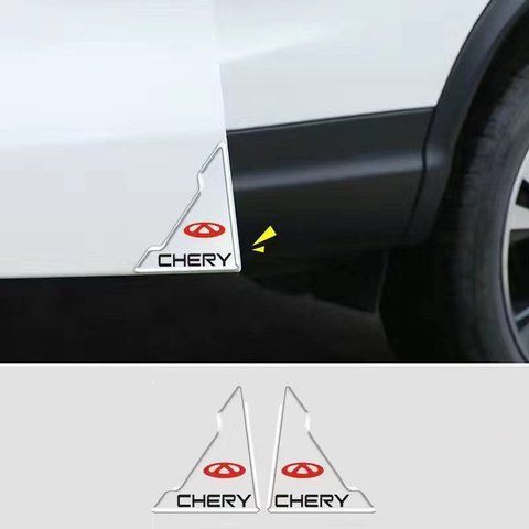 Захист кутів дверей Chery 2шт СИЛІКОН 45х55мм прозорі 183416 фото