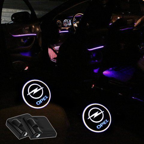 Проектор- підсвітка дверей авто з логотипом OPEL Ціна за 1шт (з магнітом, на скотчі) 181504 фото
