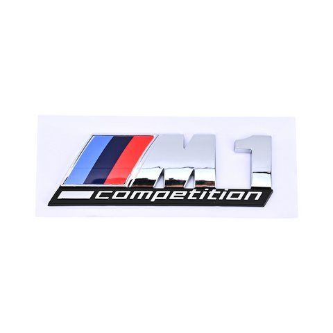 Емблема напис M1 competition для BMW хром пластик (на скотчі) 184571 фото