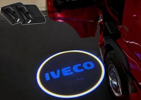 Проектор- підсвітка дверей авто з логотипом IVECO Ціна за 1шт (з магнітом, на скотчі) 181507 фото