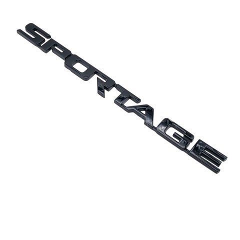 Емблема напис SPORTAGE для KIA чорний глянцевий 268х22 мм пластик (на скотчі) 184437 фото