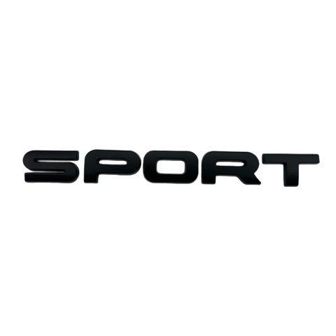 Эмблема SPORT черная 160х18мм металл (на скотче) 182849 фото