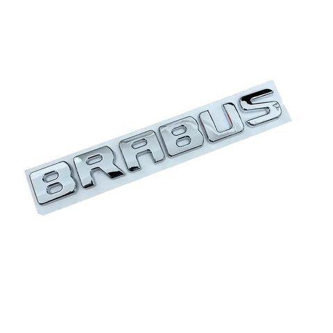 Емблема-напись BRABUS для Mercedes-Benz хром 200х25 мм пластик (на скотчі) 184042 фото