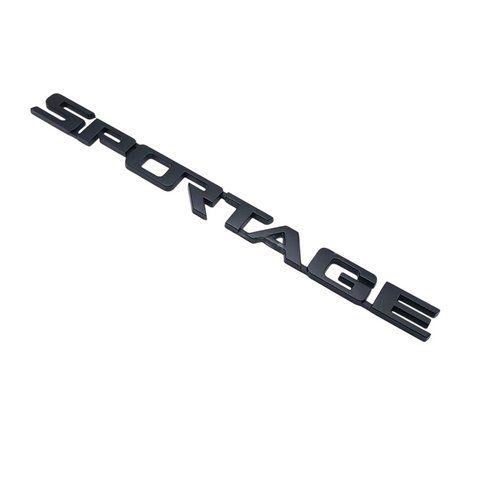 Емблема напис SPORTAGE для KIA чорний матовий 268х22 мм пластик (на скотчі) 184438 фото