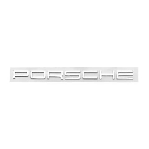 Емблема напис Porsche срібло матове 530&times;23мм пластик (на скотчі) 183004 фото