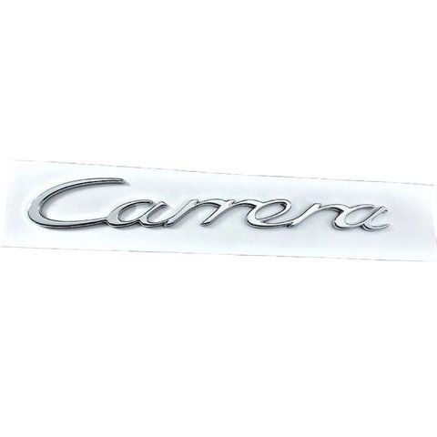 Емблема напис Carrera для Porsche 170х22мм ХРОМ пластик (на скотчі) 183005 фото