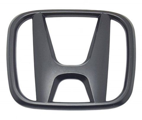 Эмблема решетки / багажника HONDA черная матовая 98х81 мм (скотч + 2 ножки) 181835 фото