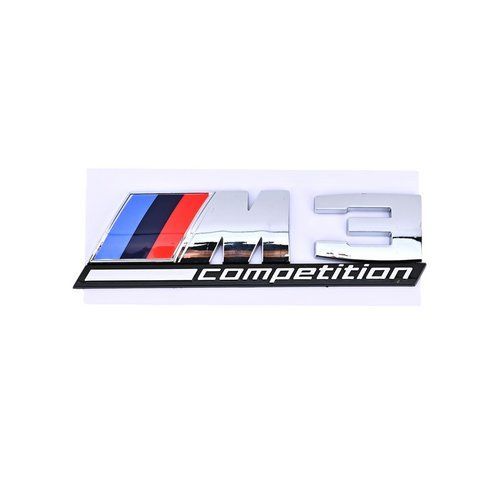 Емблема напис M3 competition для BMW хром пластик (на скотчі) 184577 фото
