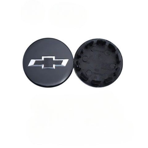 Ковпак колеса Chevrolet чорний+хром логотип 53мм пластик 1шт OEM 96682160 (ковпачок) 186090 фото