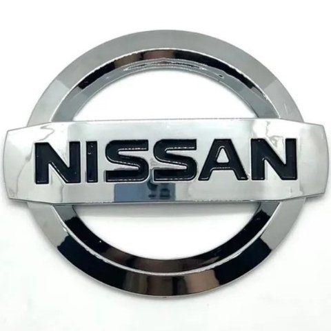 Эмблема решетки / багажника Nissan (Хром) 130х110 мм (на усиках) 628901KA0A 181857 фото