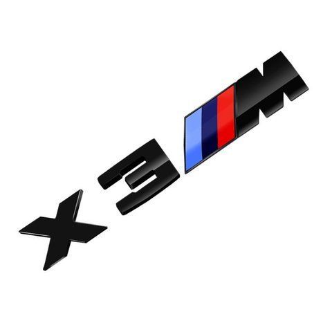 Емблема напис X3M для BMW чорна 150х27 мм пластик (на скотчі) 184537 фото