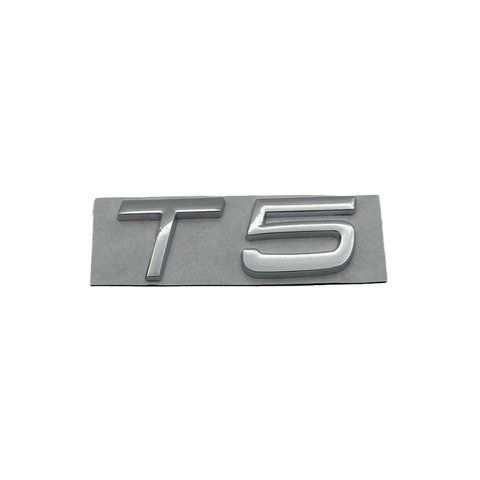 Емблема напис T5 для Volvo хром 71х26 мм метал (на скотчі) 183978 фото