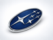 Емблема передня Subaru 200х100мм синя (скотч + 2 бічних фіксатора) пластик 93013XC000 194402 фото 1