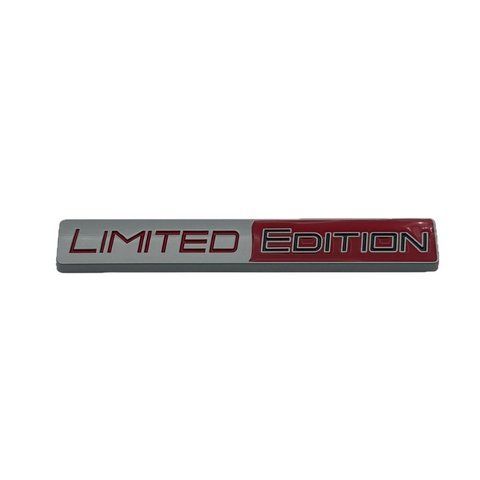 Эмблема надпись LIMITED EDITION серебро+красный 103х15мм металл (на скотче) 182861 фото