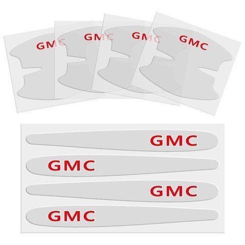 Захисні плівки дверних ручок GMC 8шт (4 під ручки + 4 на ручки) TPU (поліуретан) 182743 фото