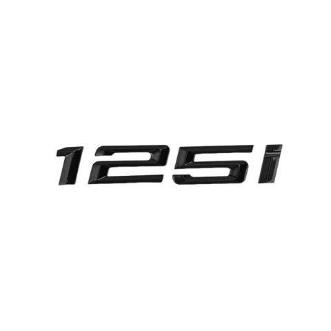 Эмблема надпись 125i для BMW черный глянец пластик (на скотче) 187439 фото