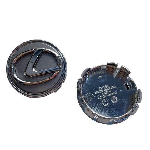 Колпак колеса Lexus серый+хром окантовка 62 мм пластик 1шт OEM 4260330550 (колпачок) 185243 фото